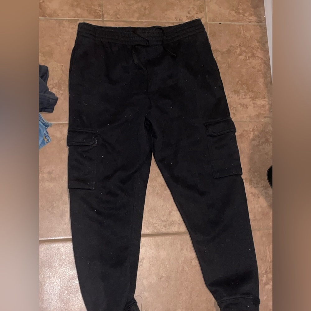 Black sweat pants
